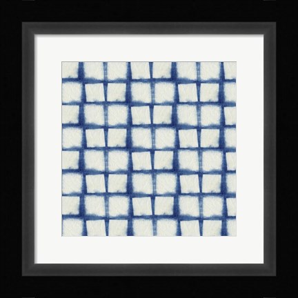Framed Blue Shibori IV Print