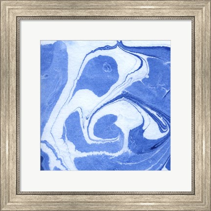 Framed Blue Marble Quad II Print