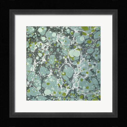 Framed Turquoise Marble III Print