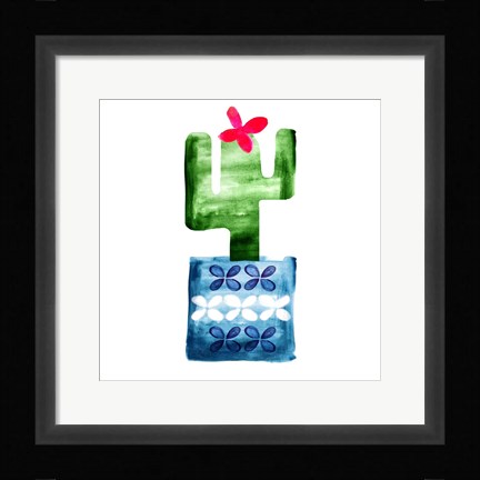 Framed Colorful Cactus VI Print