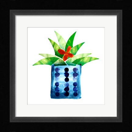 Framed Colorful Cactus VII Print