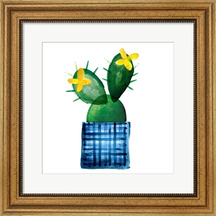 Framed Colorful Cactus VIII Print