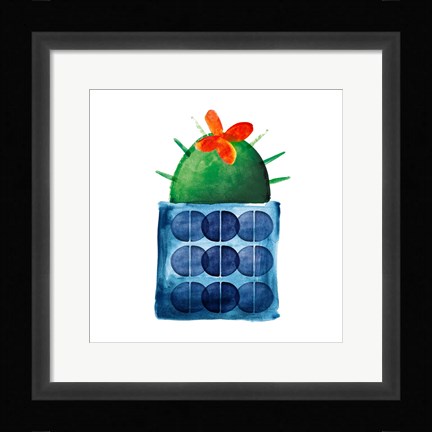 Framed Colorful Cactus VIIII Print