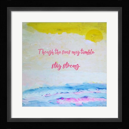 Framed Never Give Up Print