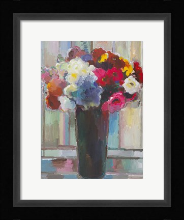 Framed Touch of Blue Print