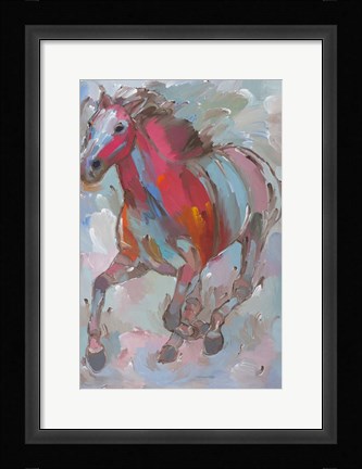 Framed Red Runner Print