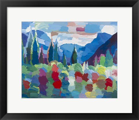 Framed Petals and Peaks Print