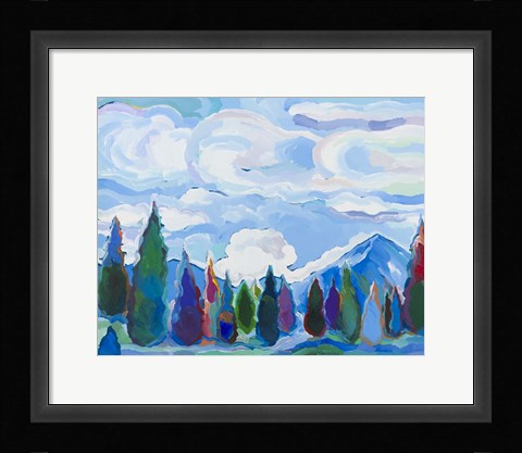 Framed Color and Clouds #4 Print