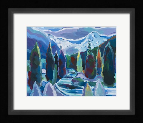 Framed Glacier Legacy #8 Print