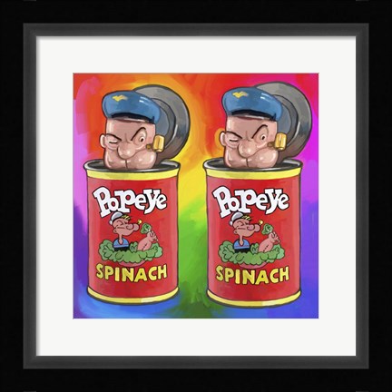 Framed Pop Art Popeyes Print