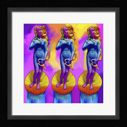 Framed Pop Art Boticelli Venus Print
