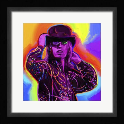 Framed Pop Art Tom Petty Print