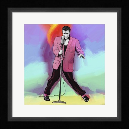 Framed Elvis Pop Art Print