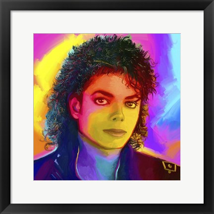Framed Michael Jackson Pop Art Print