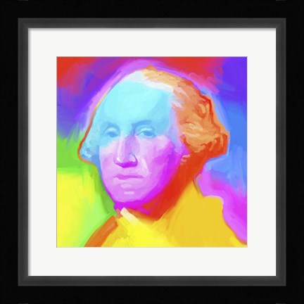 Framed Washington Pop Art Print