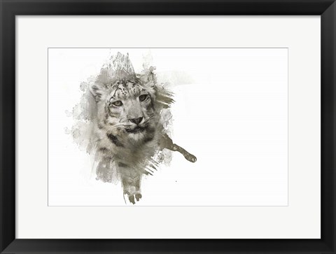 Framed Expressions Snow Leopard Print