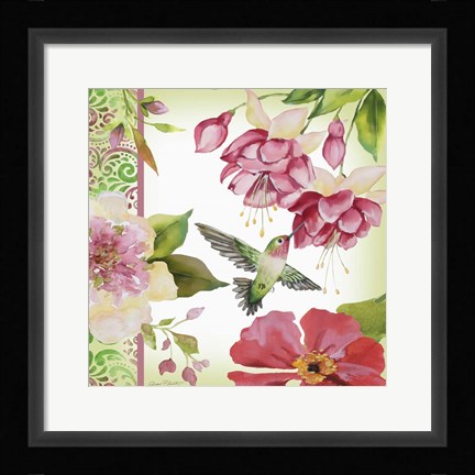 Framed Garden Party I Print