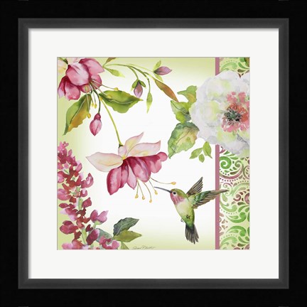 Framed Garden Party II Print