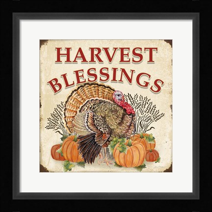 Framed Thanksgiving-F Print