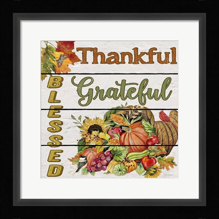 Framed Thanksgiving-H Print