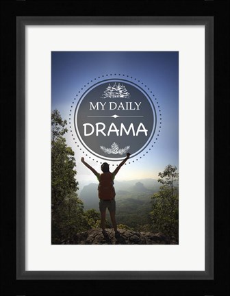 Framed My Daily Drama Print