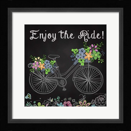 Framed Enjoy the Ride Print