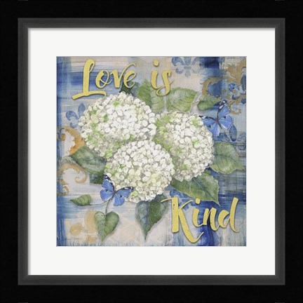 Framed Love Is I Print