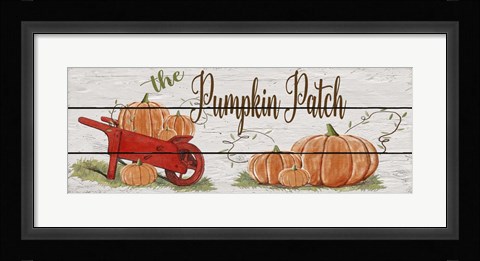 Framed Pumpkin Patch-A Print