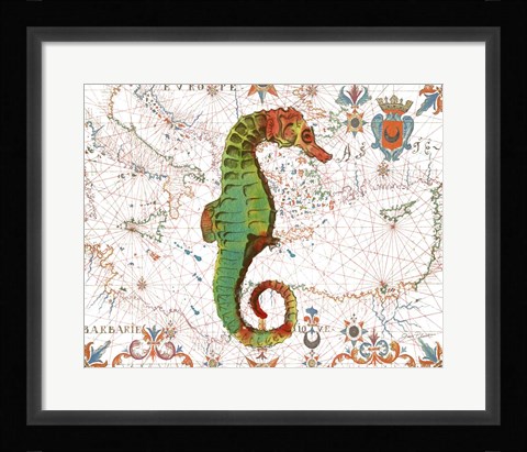 Framed Nautical Treasures-H Print