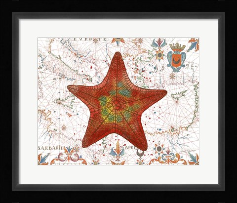 Framed Nautical Treasures-K Print