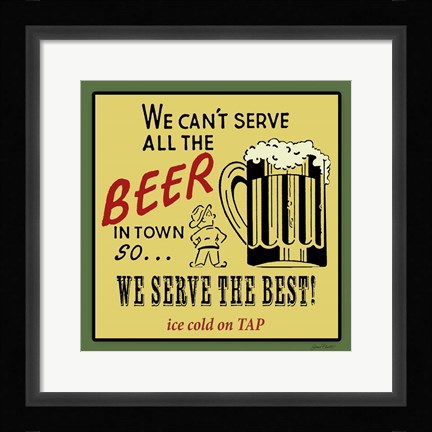 Framed Best Beer Print