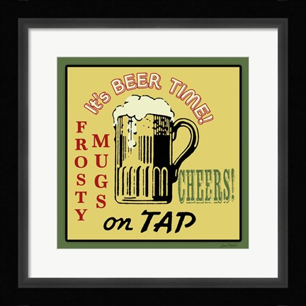 Framed Tap Beer Print