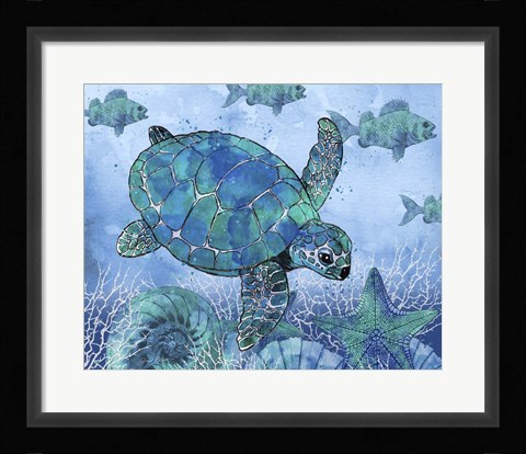 Framed Ocean Blues - C Print