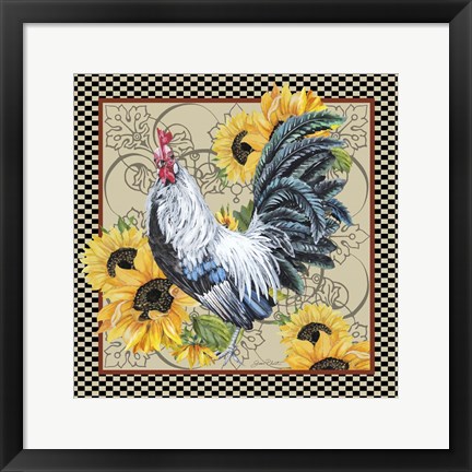 Framed Country Time Rooster - C Print