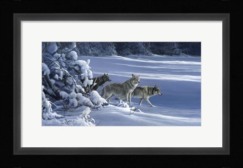 Framed Strength Of The Wolf Is The Pack Print