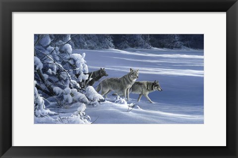 Framed Strength Of The Wolf Is The Pack Print
