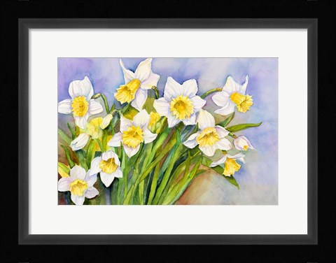 Framed Daffodil Cluster Print