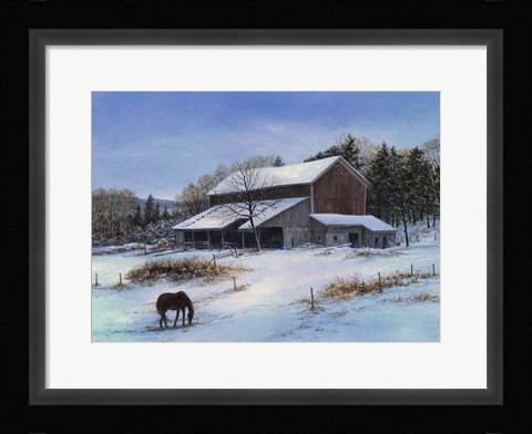 Framed In a Winter Blue Print