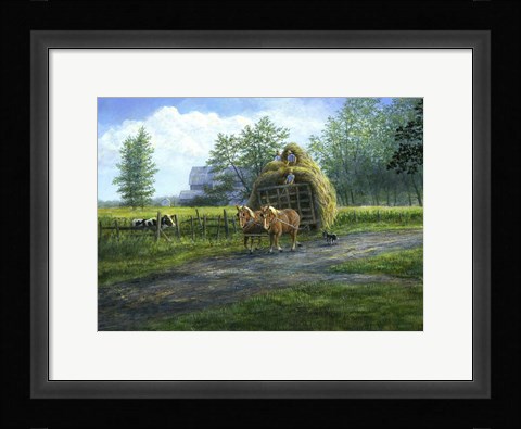 Framed Making Hay Print