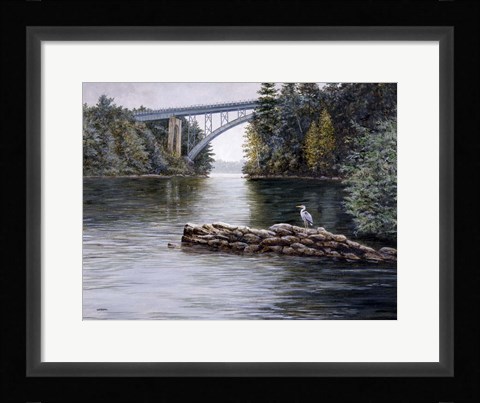 Framed River of Blues Print