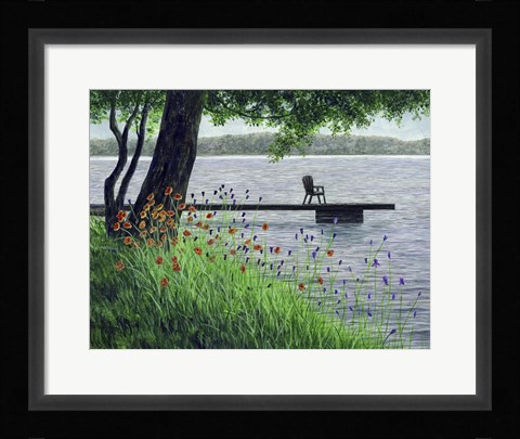 Framed River View Print