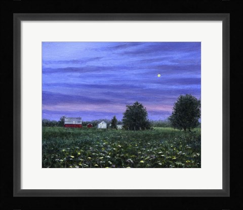 Framed Summer Moonrise Print