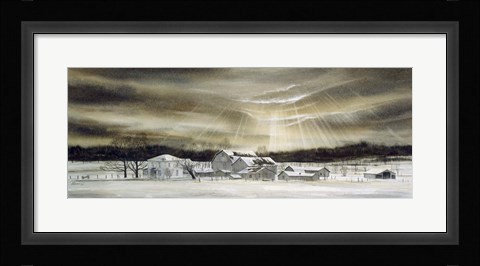 Framed Eye of Winter Print