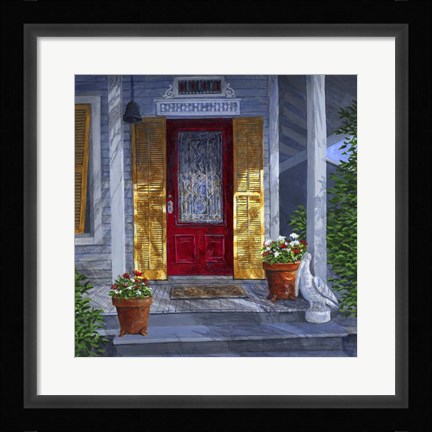 Framed Red Door Print
