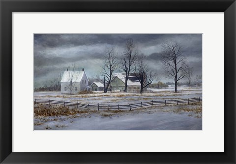 Framed Winter Gray Print