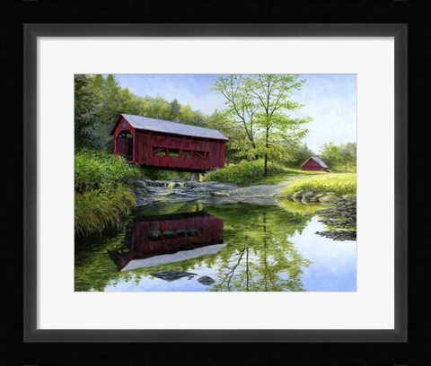 Framed New England Red Print