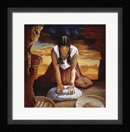 Framed Indian Girl Print