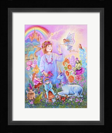 Framed Welcome to Make Believe Print