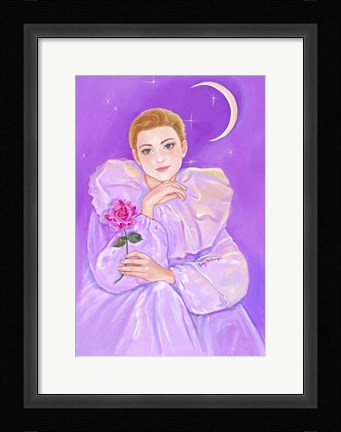 Framed Pierrot's Rose Print
