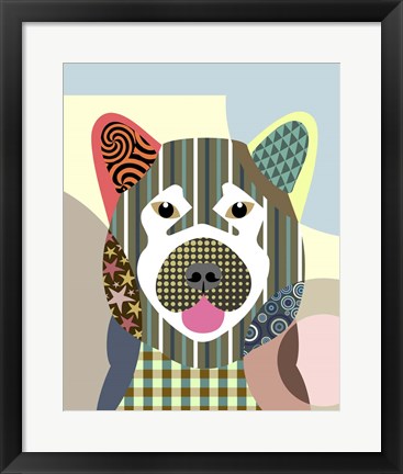 Framed Akita Dog Print